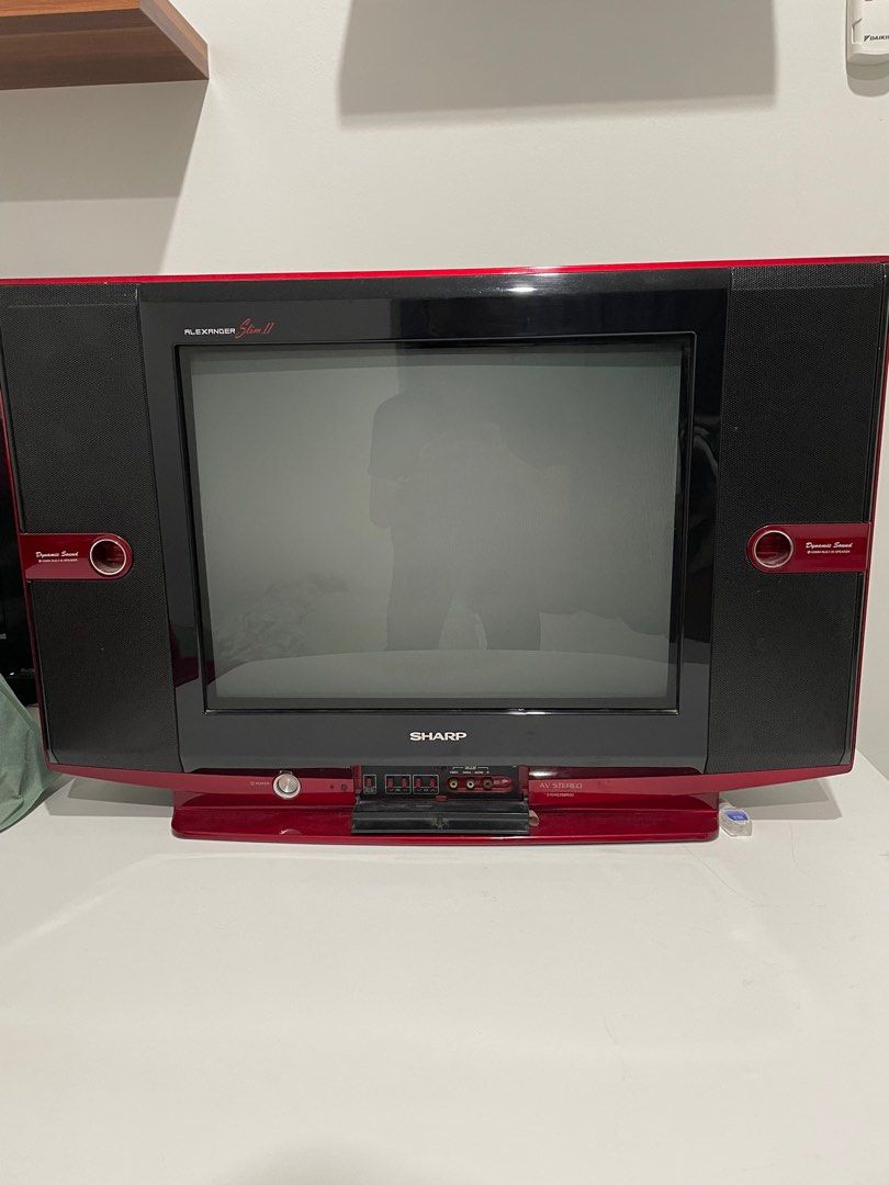シャープ 21インチブラウン管テレビ+地デジチューナー 見れます。