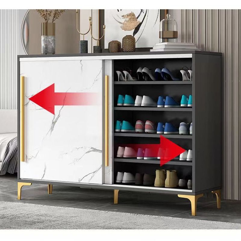 Shoe Sliding Door Shoe Shelf 100/120CM Household Porch