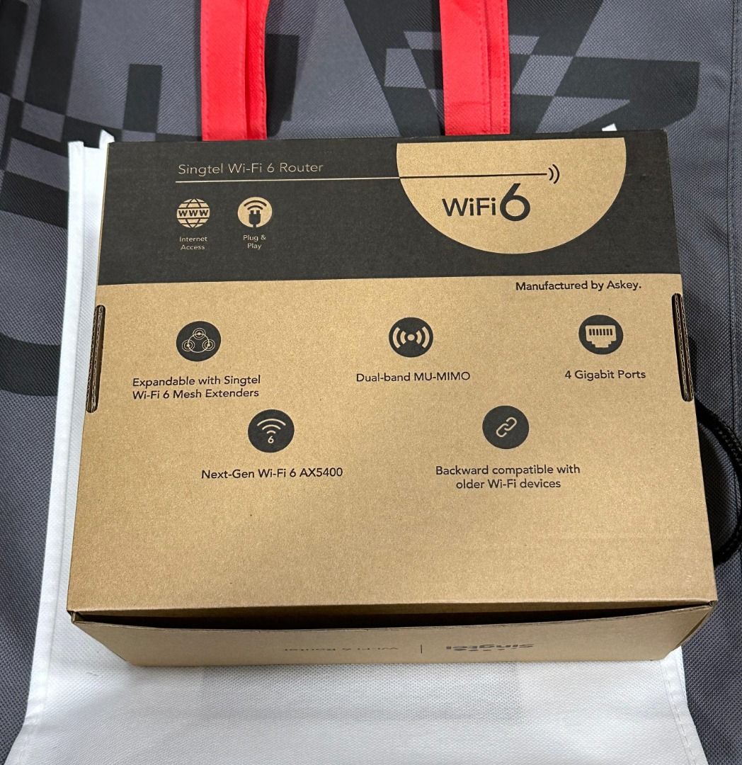 [Brand New] Singtel Wi-Fi 6 Router RT5703W-D171 (By ASKEY), Computers ...