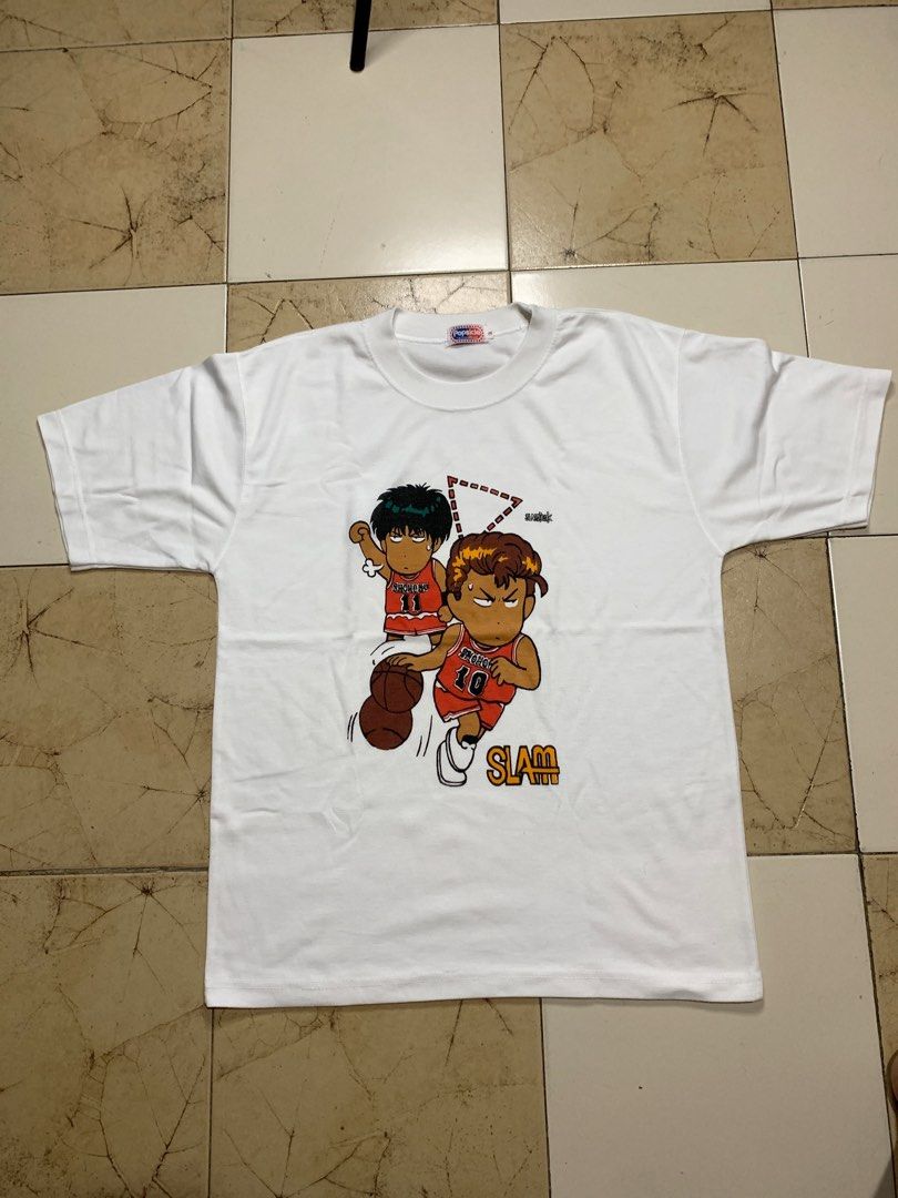 Slam dunk anime tee (Category: Tshirts & Polo Shirts ) located in Makati City. Submitted by ice44sale (Listing ID 1239879574, Image 1). Description: Popsicle tag size 3 fits medium 20” width 26” length.