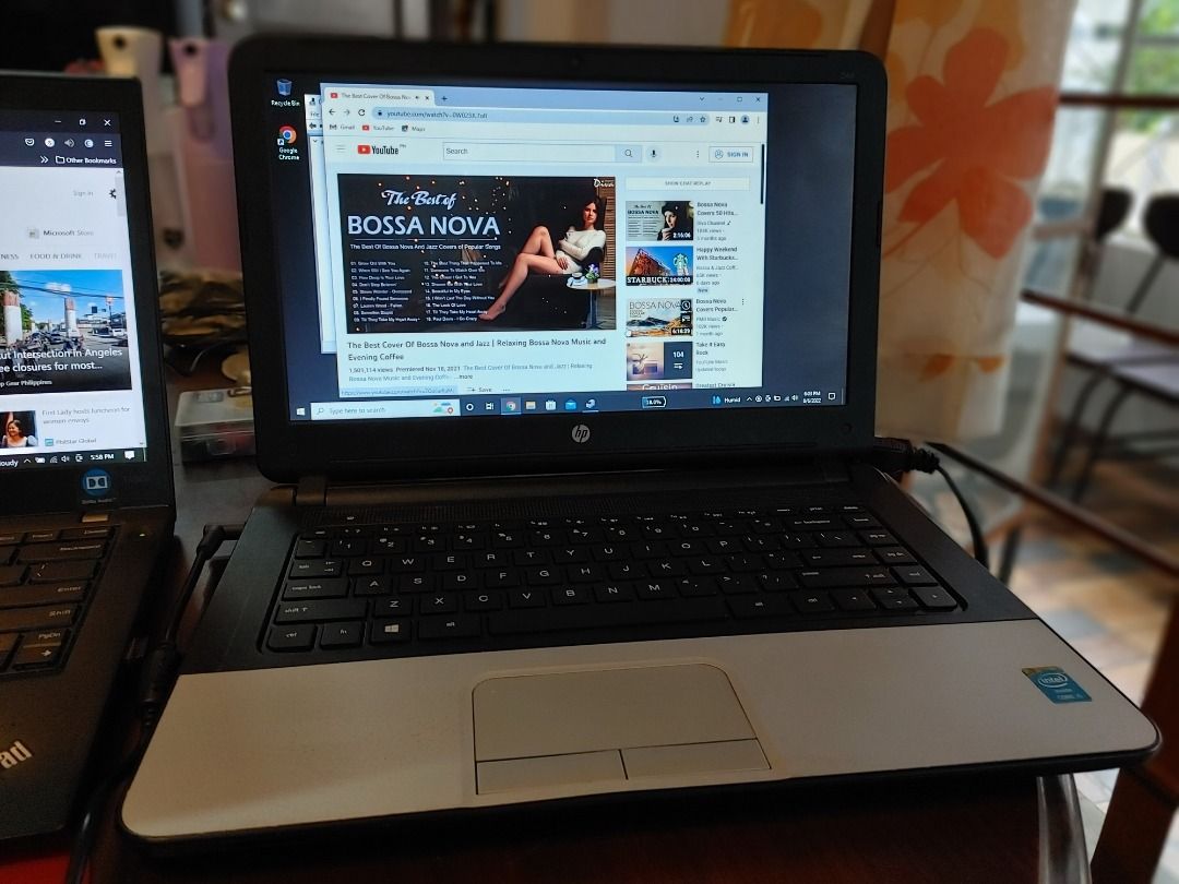 Slim HP Core i5 Laptop with 8GB ram and 128GB SSD Drive with windows 10
