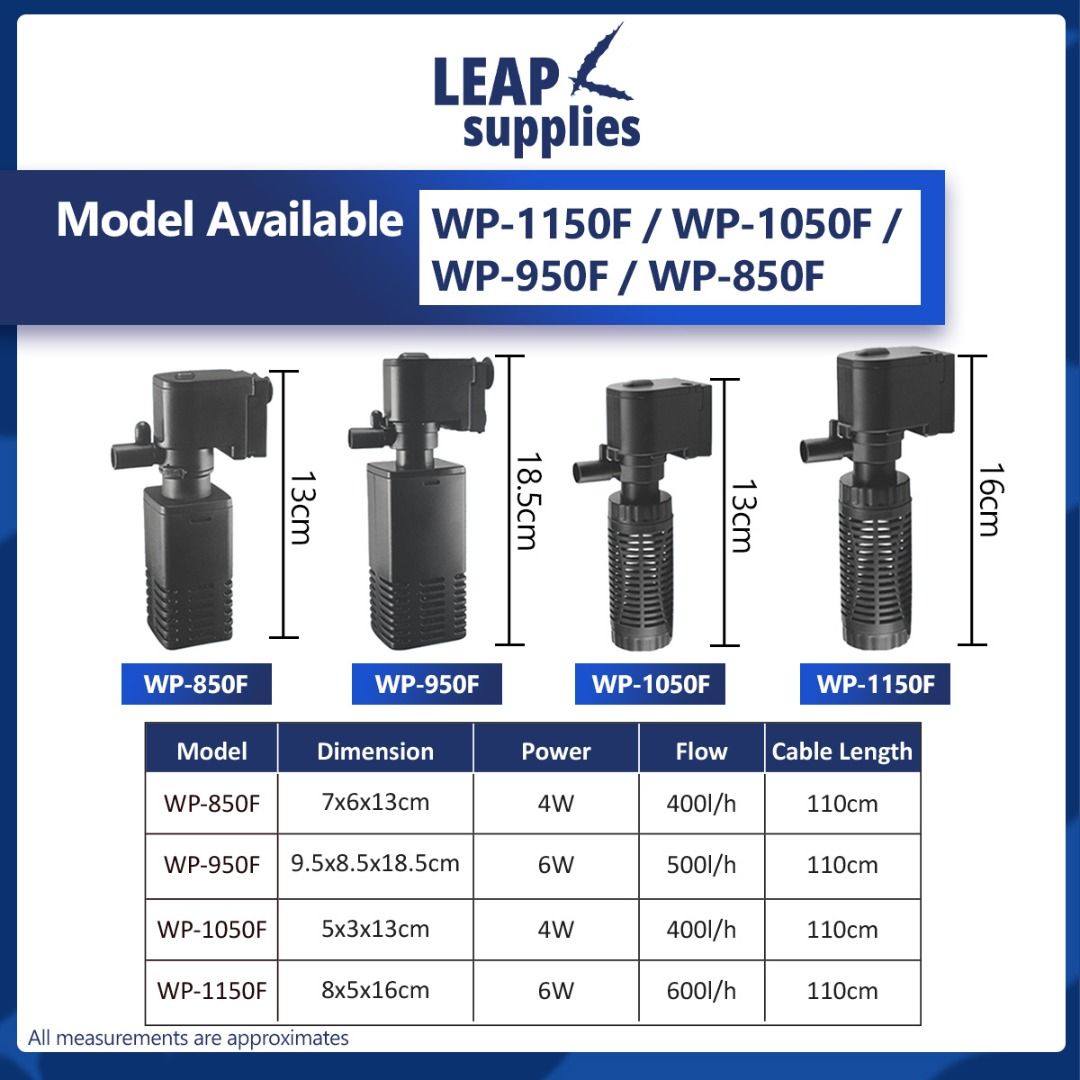 SOBO Aquarium Internal Filter Fish Tank Internal Air Pump Oxygen