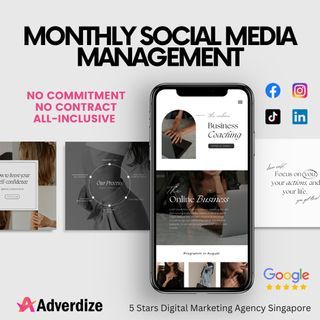 Social Media Management (SMM Marketing) w/ Content Creation