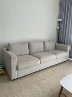 Sofa IKEA Vimle 3 seater Abu-Abu Muda