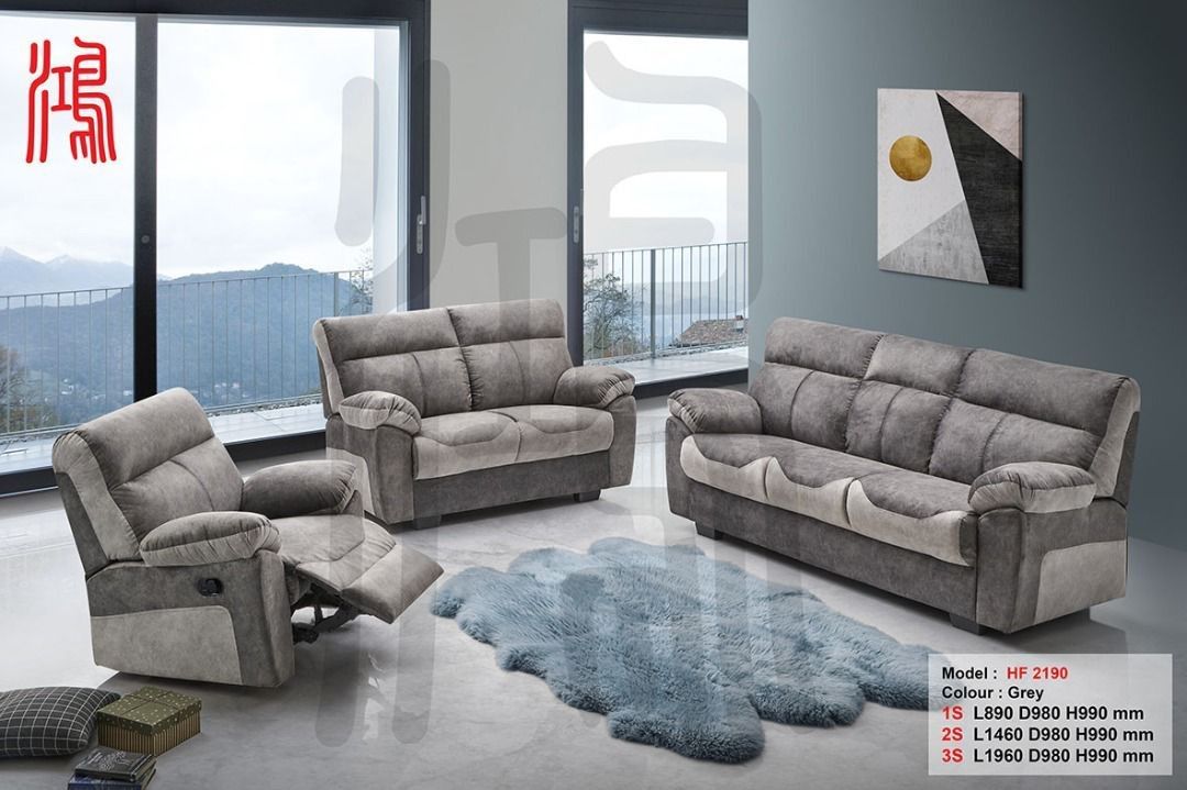 Sofa Set Recliner murah, Furniture & Home Living, Furniture, Sofas on