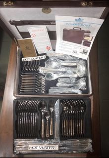 SOLINGEN (1980's Vintage)  Cutlery Set  23/24 ct. gold plated in Briefcase