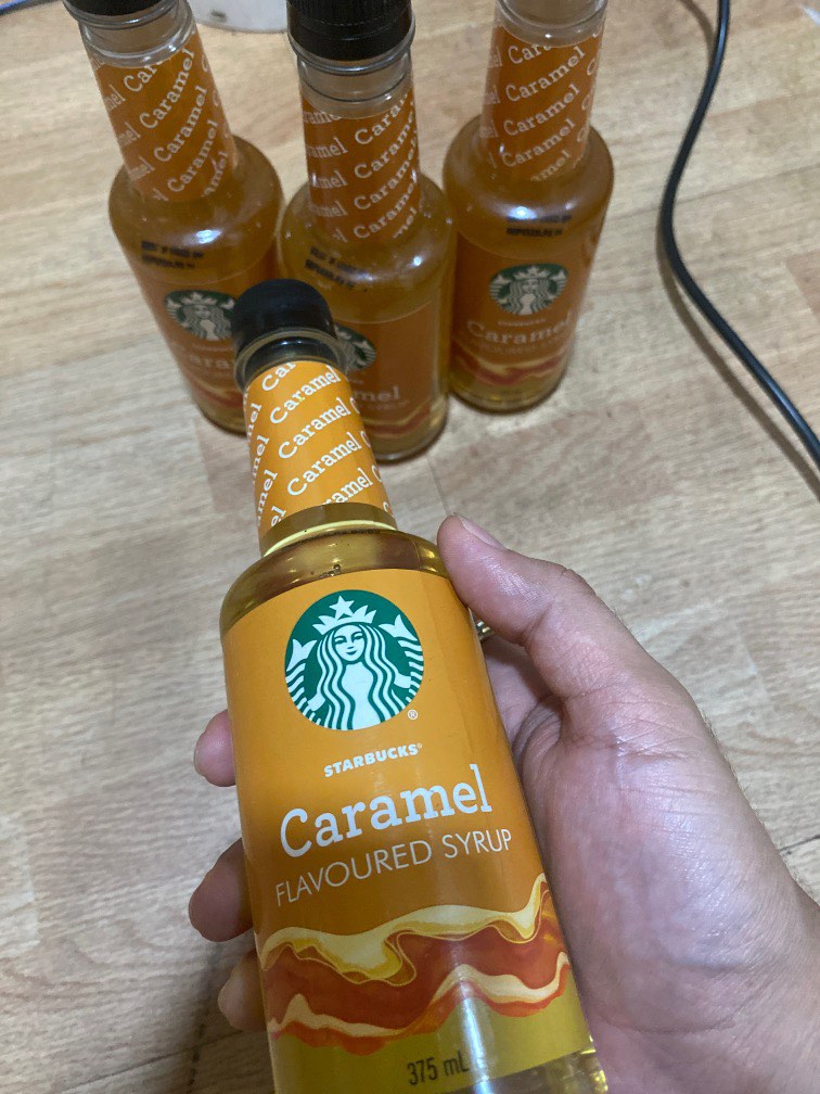 Starbucks Caramel syrup 4pcs on Carousell