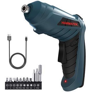 NoCry 10 N.m Cordless Electric Screwdriver - with 30 Screw Bits Set,  Rechargeable 7.2 Volt Lithium Ion Battery and a Built-In LED Lig