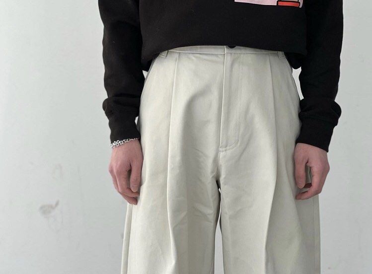 Studio Nicholson sorte pants 身摺廓形寬褲beams Niko and muji Homme
