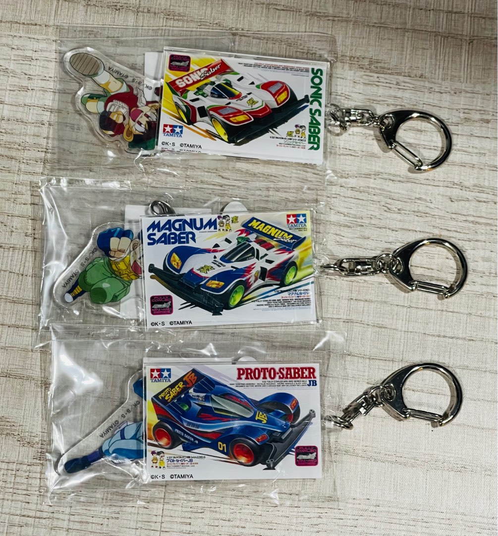 TAMIYA LET’S & GO ANIME (CHARACTER AND MINI 4WD KEYCHAIN)