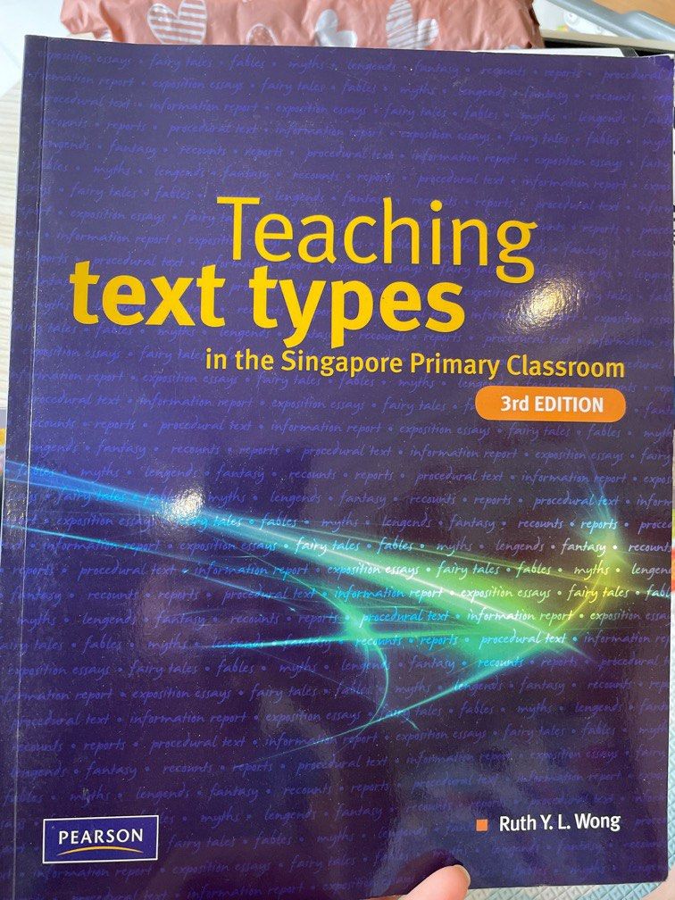 Text types (Category: Textbooks) located in Singapore. Submitted by linnetneo (Listing ID 1239744573, Image 1). Description: .