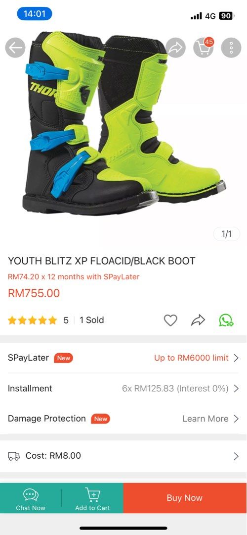Thor youth hotsell blitz boots