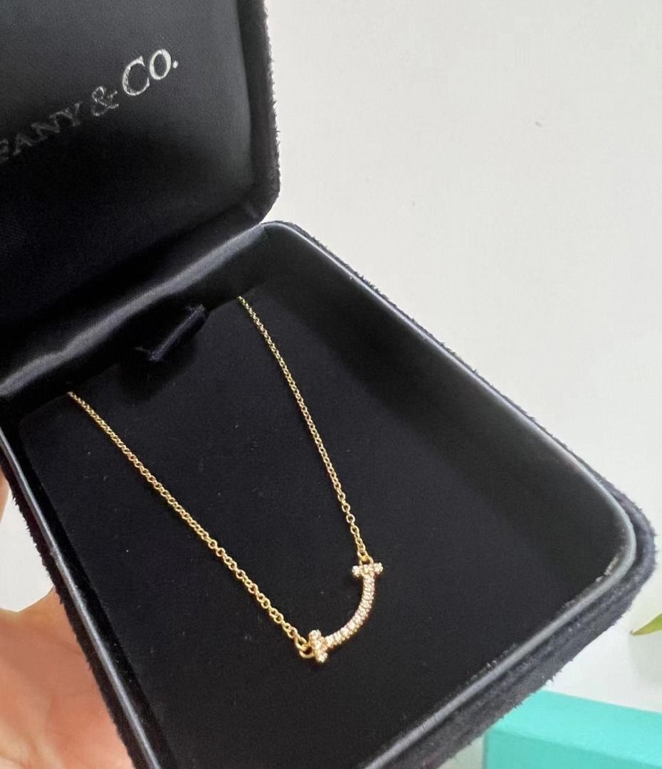 Tiffany Smile Collection Full Diamond Mini Necklace