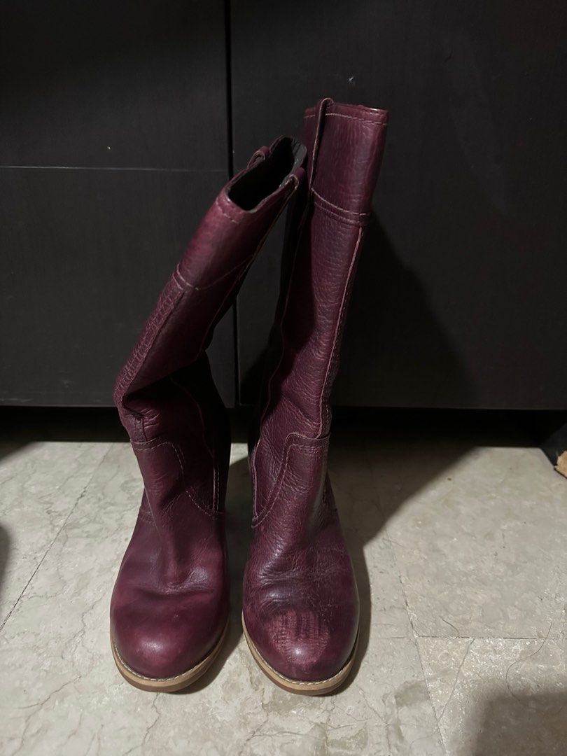 Purple cheap suede timberlands