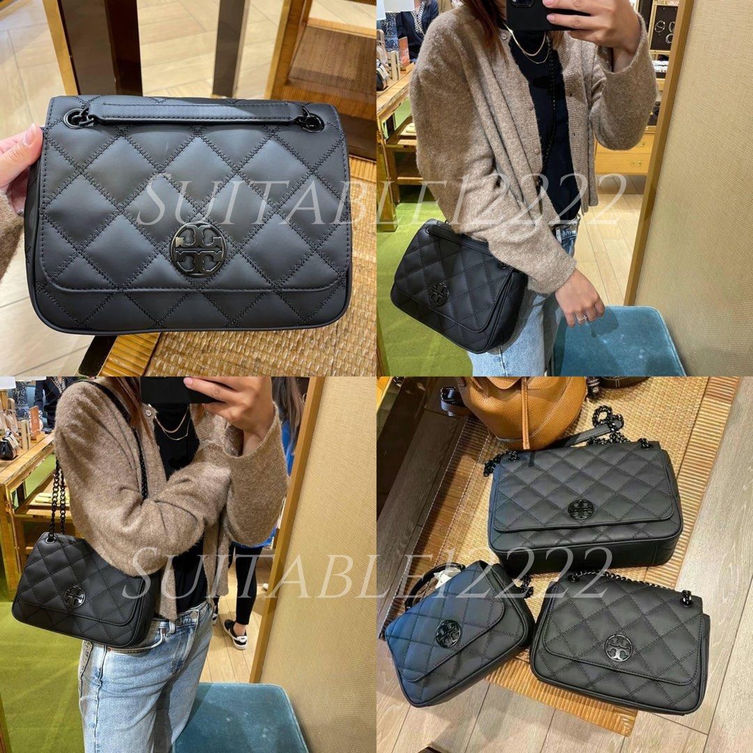 ⚜️美國代購🇺🇸⚜️Tory Burch Willa Matte Shoulder Bag / 啞黑色