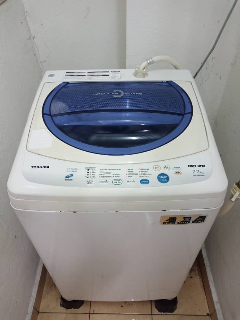 TOSHIBA 7.2kg Top Load Washing Machine Cleaning Service, TV & Home