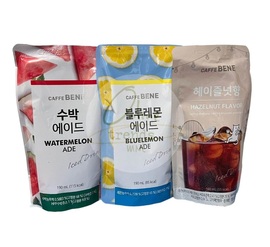 TRENDING KOREAN COFFEE & JUICE ADE POUCH DRINKS, Food & Drinks
