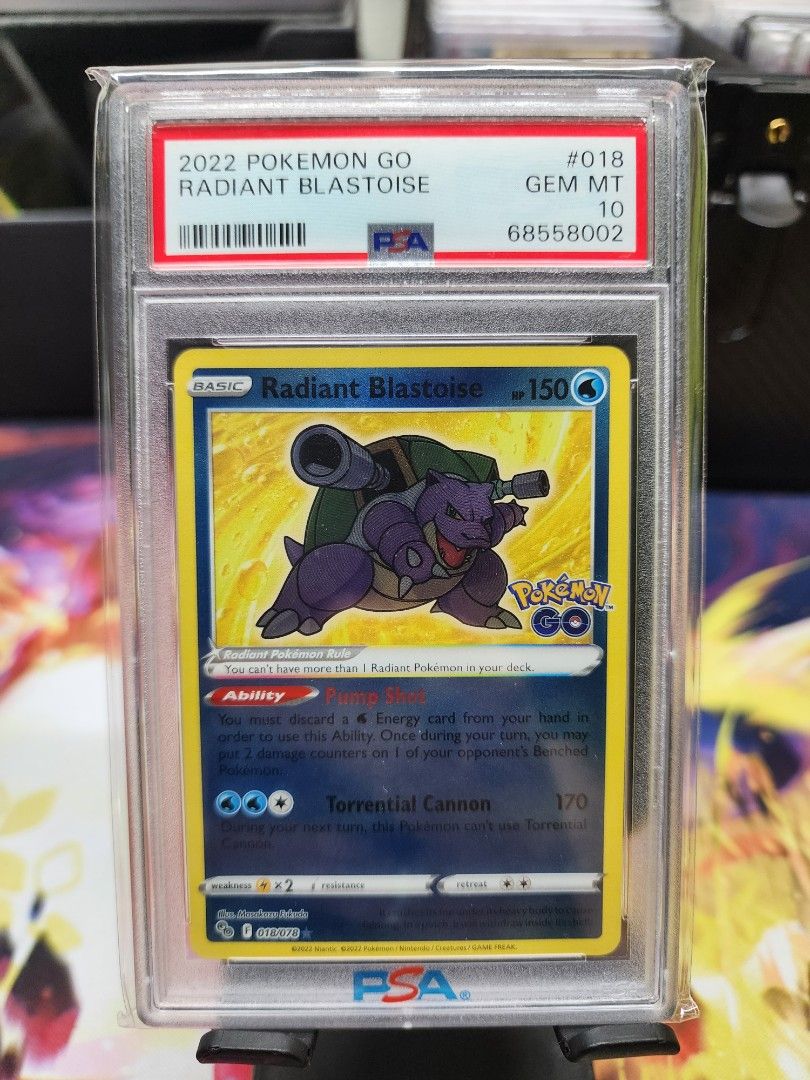 Trio pogo radiant charizard blastoise venusaur psa 10, Hobbies & Toys