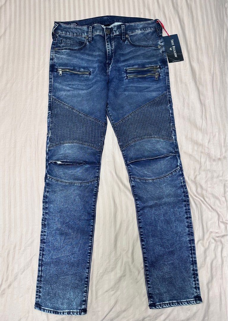 TRUE RELIGION | Rocco Drift Moto Pants (Category: Jeans) located in Lapu Lapu. Submitted by nervecloset (Listing ID 1239838904, Image 1). Description: TRUE RELIGION | Rocco Drift Moto Pants size 32 on tag..Fits 34 Actual measurements shown in photos Brandnew with tag 4650 + sf.