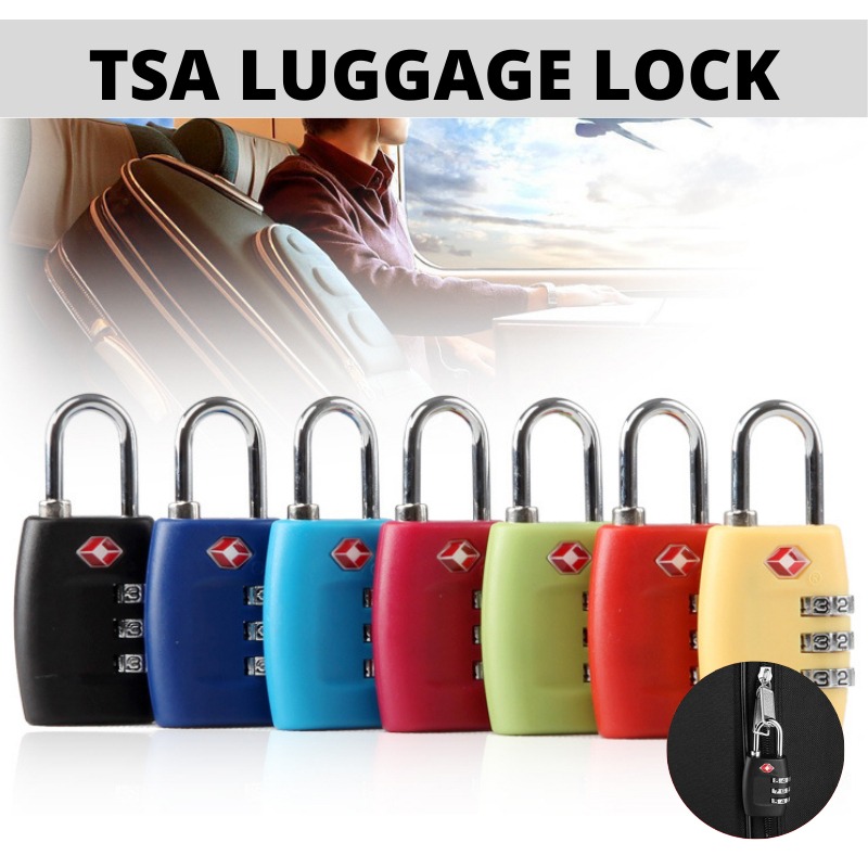 TSA Customs Smart Combination Lock Luggage Bag Overseas Travel