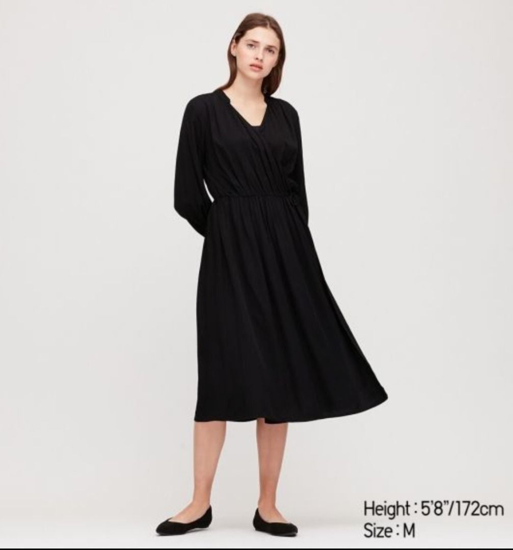 Uniqlo wrap dress 2025