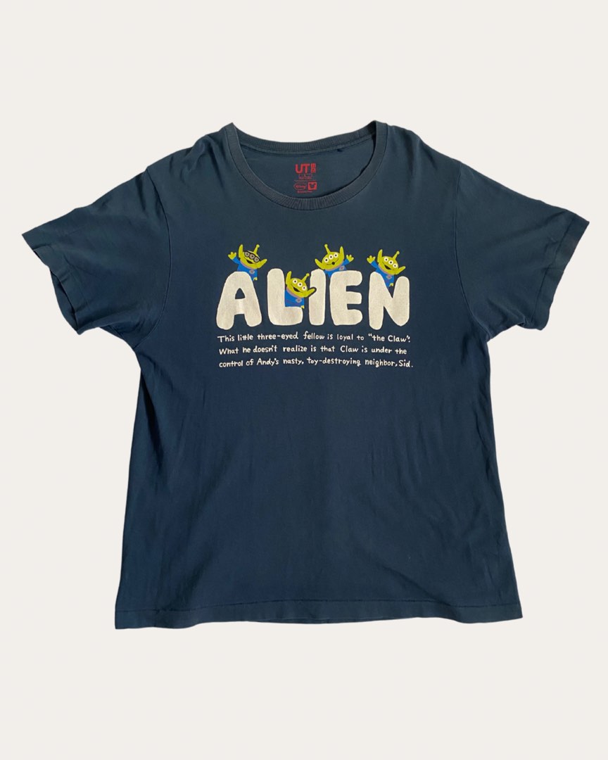 UNIQLO x Toy Story "Alien" Graphic Shirt (Single Stitched) on Carousell