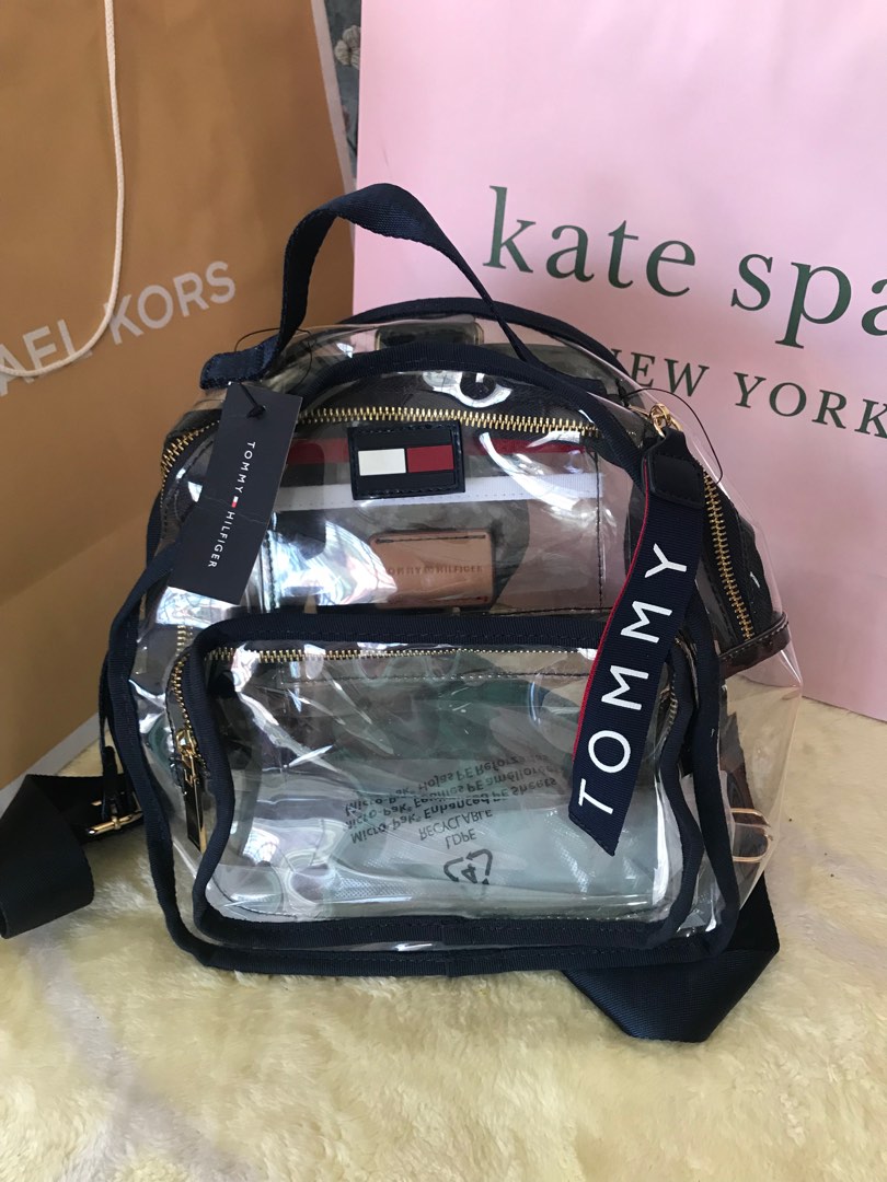 Clear tommy hilfiger backpack sales
