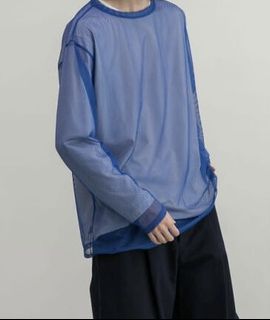 Urban Research ID 網眼 透膚 洞洞 漁網 內搭 長袖 Opoism Beams 日系