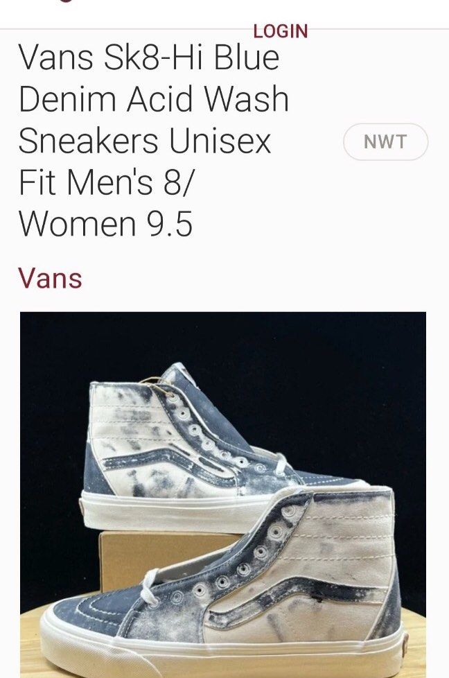 Acid wash best sale vans sk8 hi
