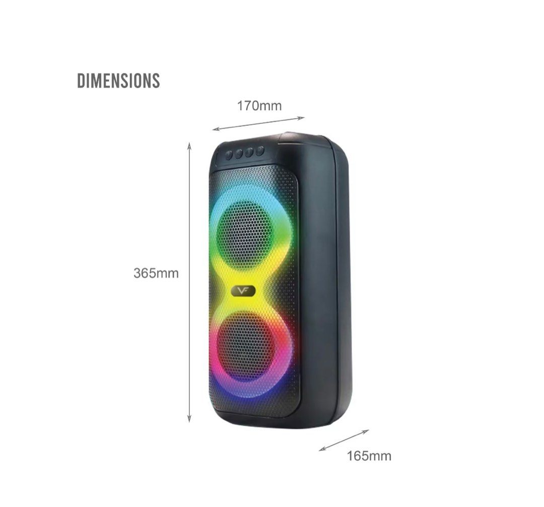 Vinnfier Karaoke Speaker with wired microphone63825887168771112