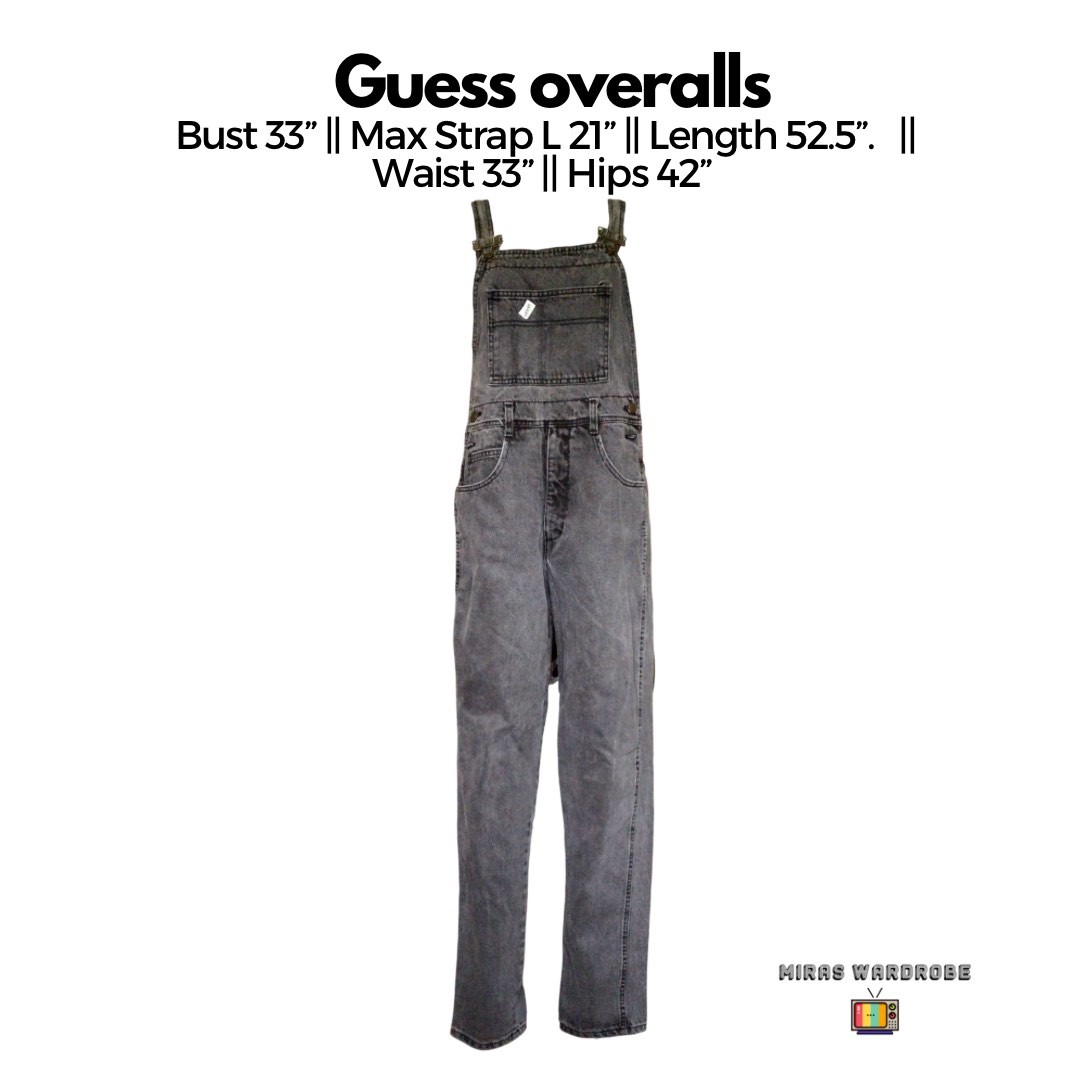 Vintage Guess overalls jumpsuit men women unisex, Men's Fashion, Coats