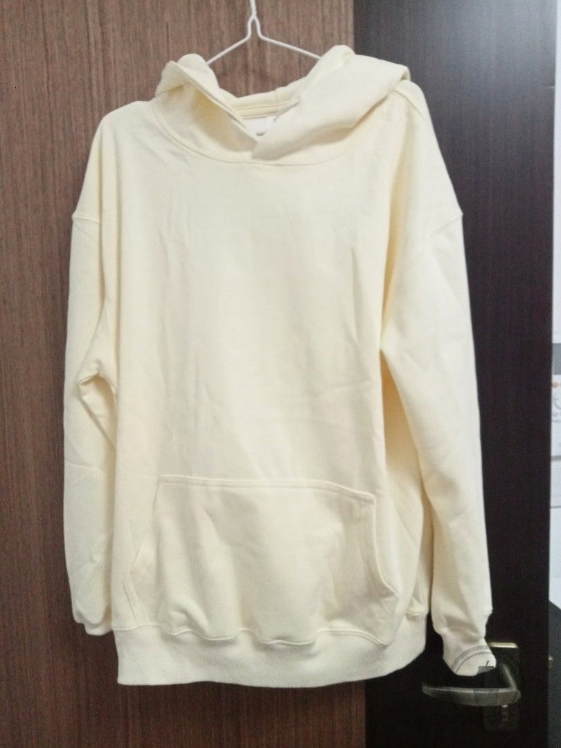 Vintage pastel yellow hoodie Men s Fashion Tops Sets Hoodies