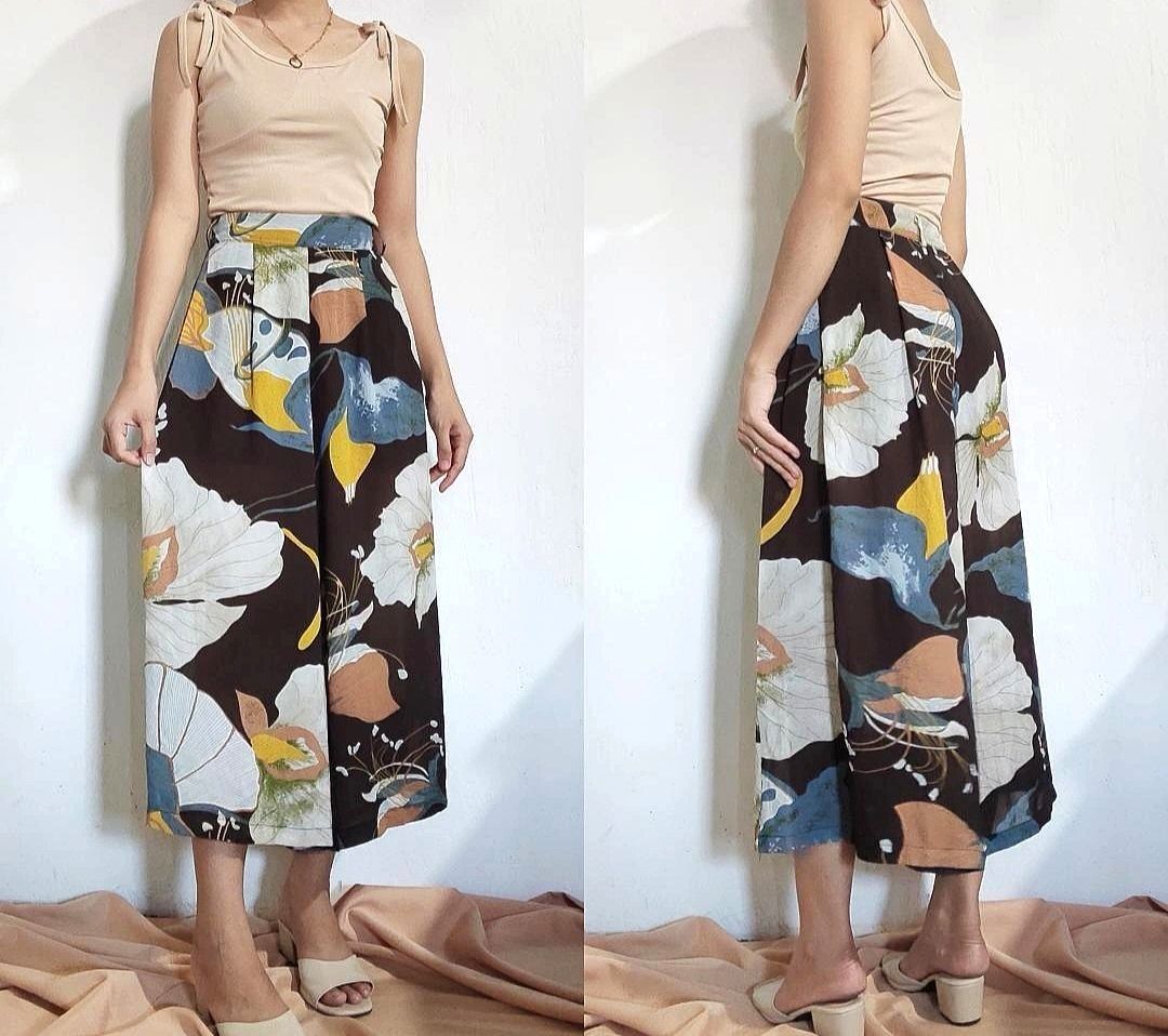 Vintage Print Square Pants