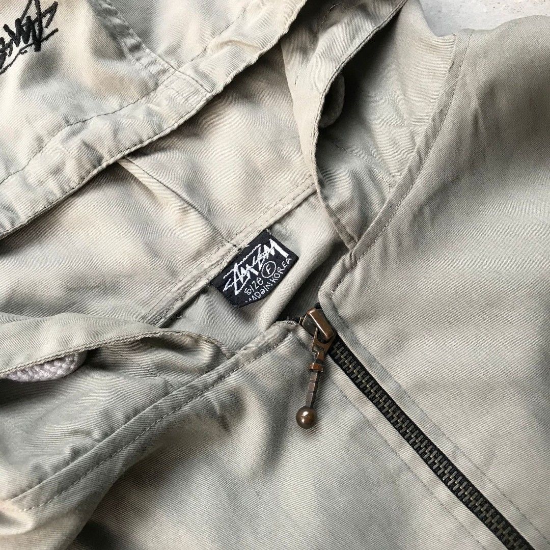 Vintage Stussy Irie Vibration Jacket, Fesyen Pria, Pakaian , Baju Luaran di Carousell
