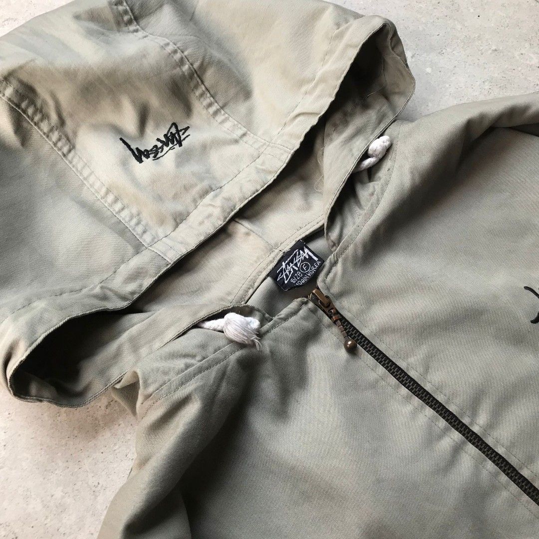Vintage Stussy Irie Vibration Jacket, Fesyen Pria, Pakaian , Baju Luaran di Carousell
