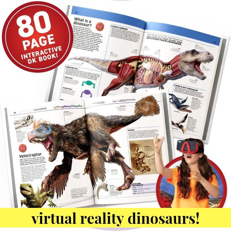 Virtual Reality Dinosaurs (Abacus Brands) Illustrated Interactive VR