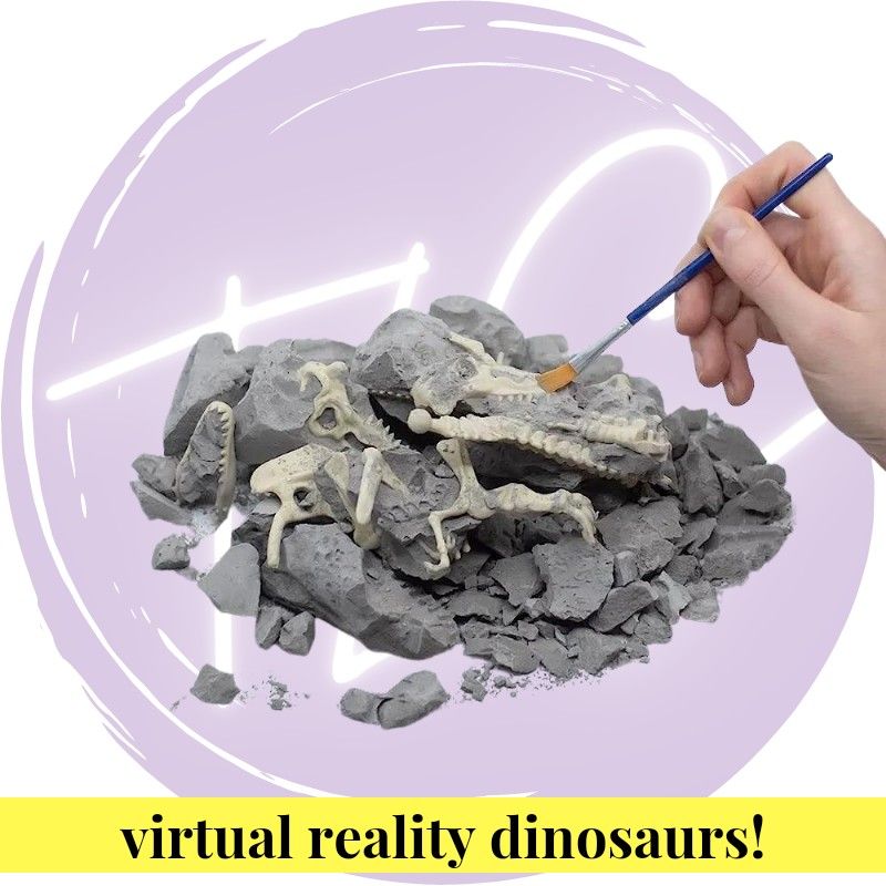 Virtual Reality Dinosaurs (Abacus Brands) Illustrated Interactive VR