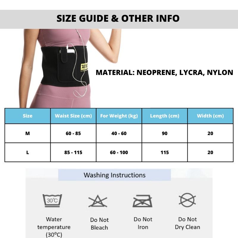 Waist Trimmer Belt Waistband Sports Waist Fitness Girdle Sweating Body  Abdomen Adjustable, Health & Nutrition, Braces, Support & Protection on  Carousell