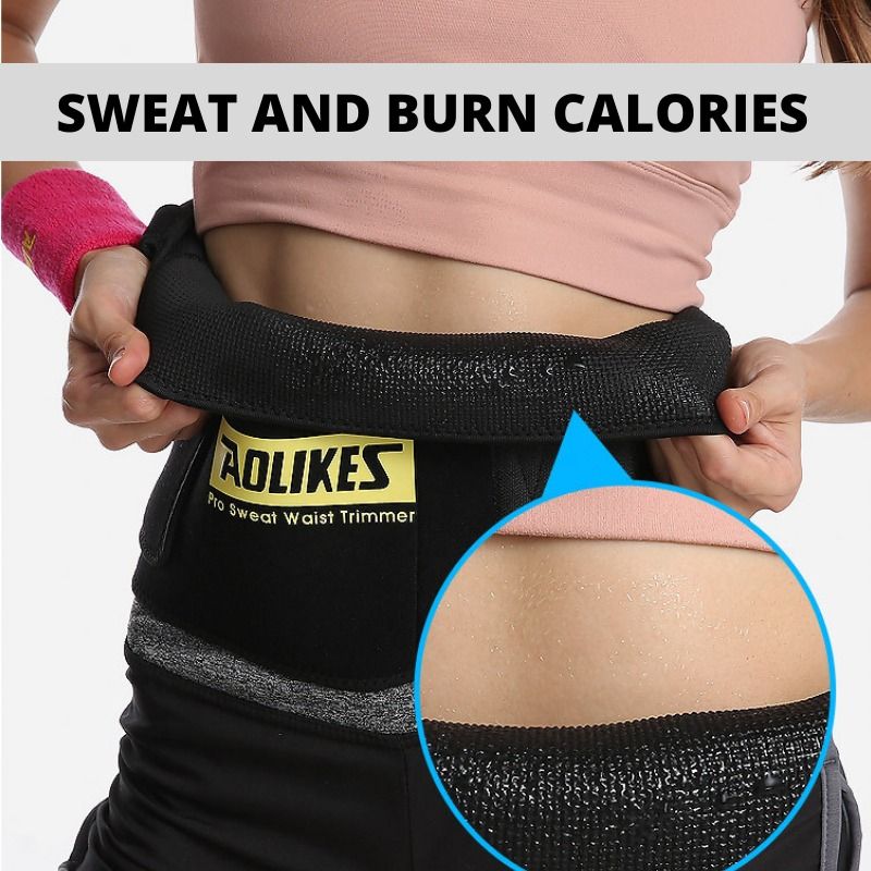 Waist Trimmer Belt Waistband Sports Waist Fitness Girdle Sweating Body  Abdomen Adjustable, Health & Nutrition, Braces, Support & Protection on  Carousell