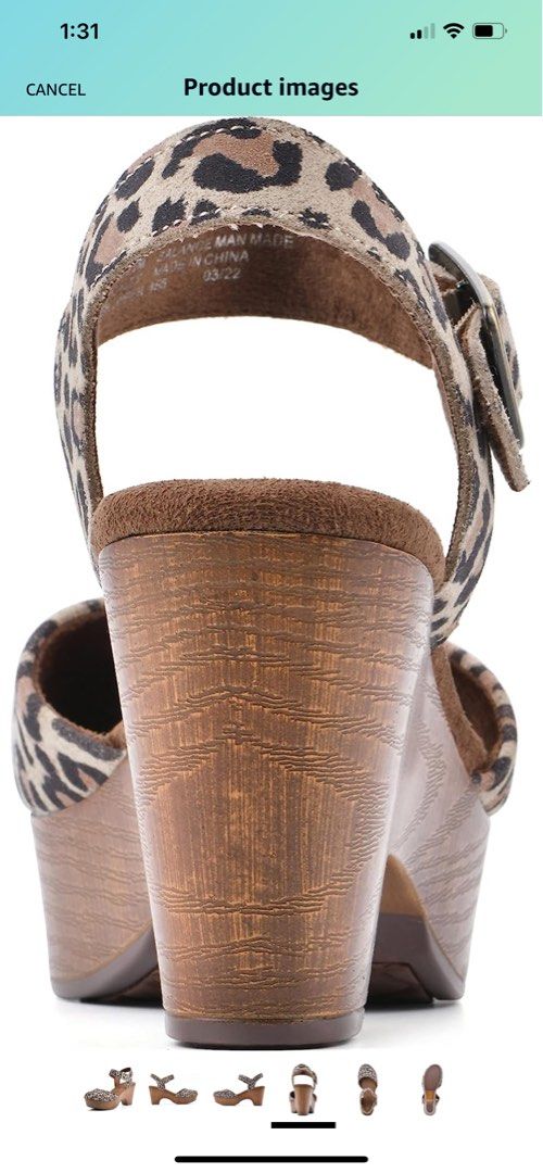 White mountain helga sandals leopard on sale