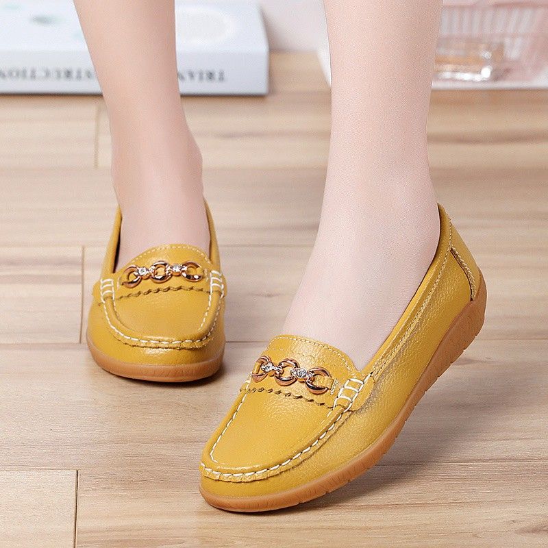 Womens discount mustard loafers