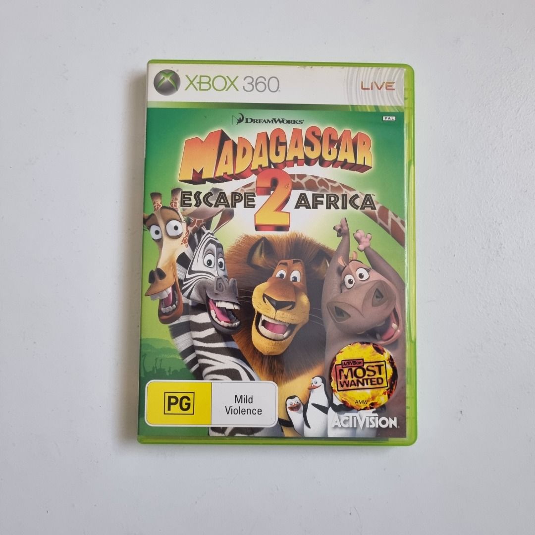 Xbox 360 Madagascar Escape 2 Africa PAL Microsoft Tested Pre-Owned Video  Console Game