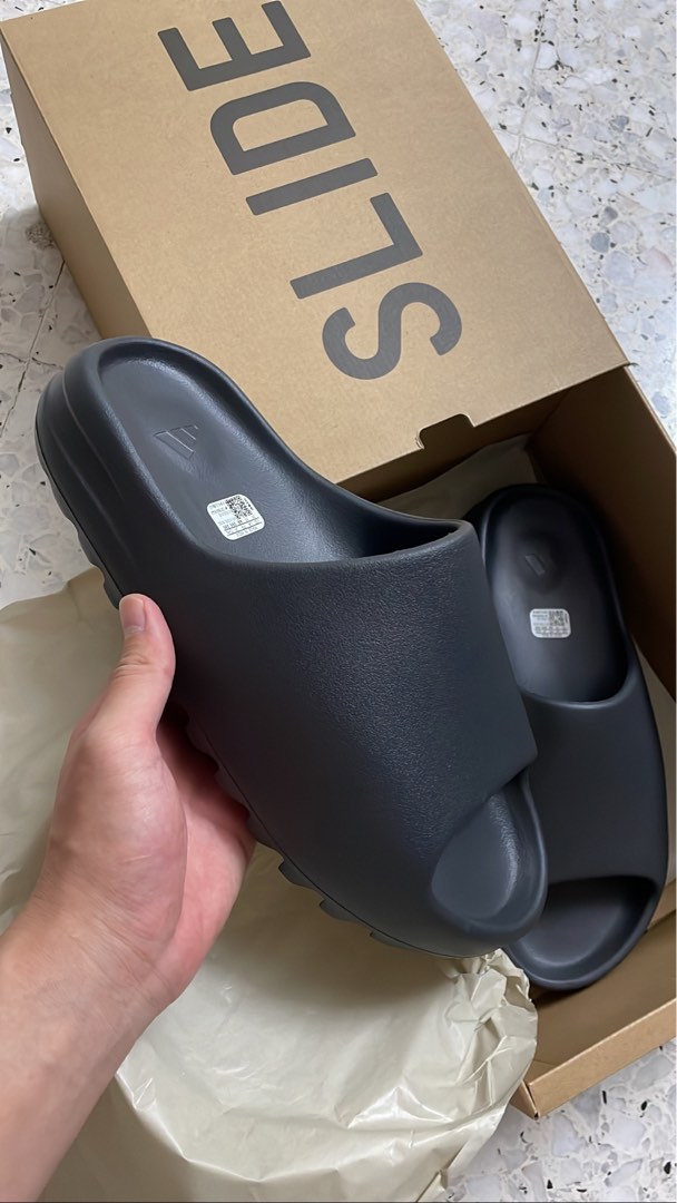 Yeezy Slide Onyx Men s Fashion Footwear Sneakers on Carousell