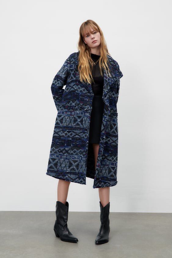 Zara Jacquard Coat Special edition