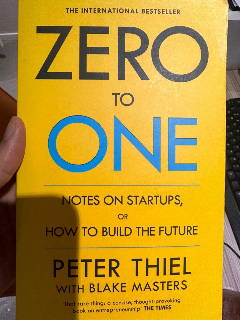 Zero to one Peter thiel ( hard copy ), 興趣及遊戲, 書本& 文具, 小說及非小說- Carousell