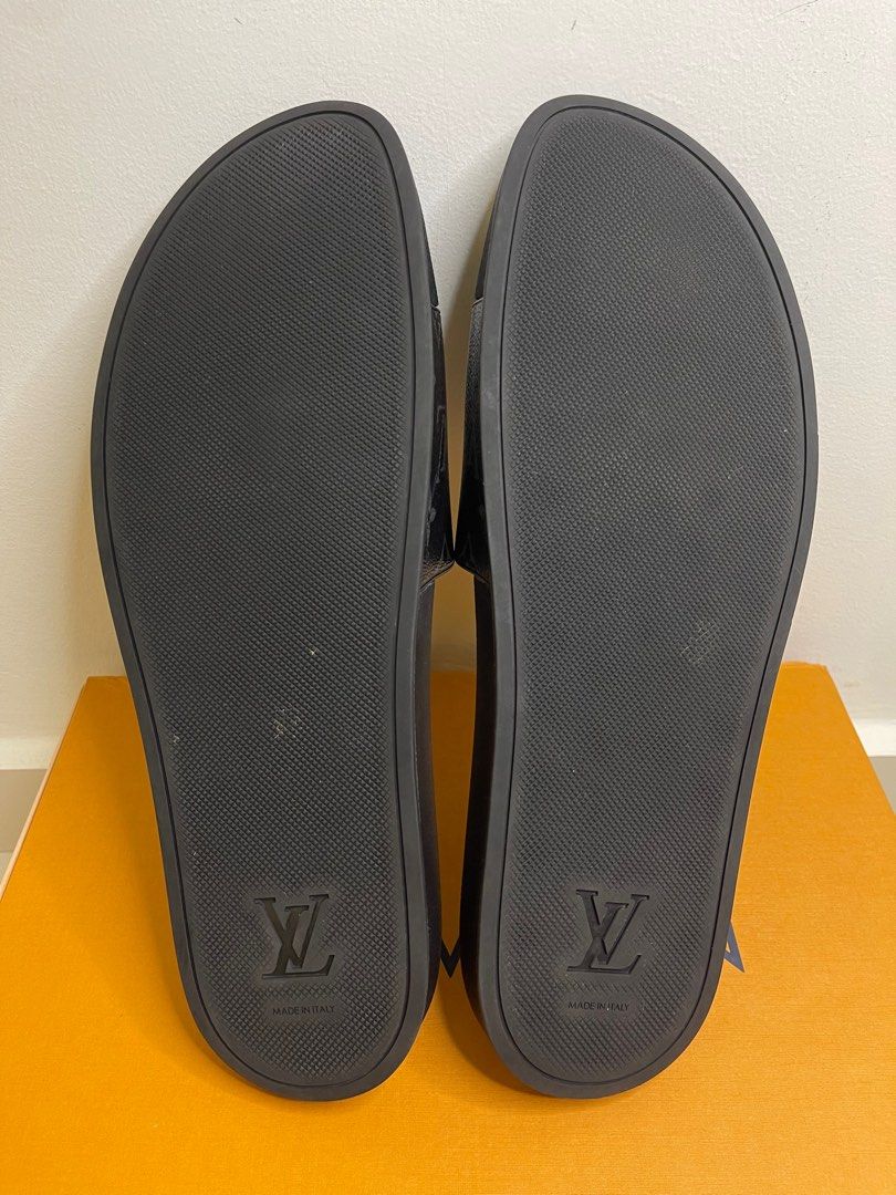 Replica Louis Vuitton Waterfront Mules In Black Iridescent Monogram for  Sale