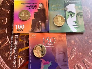 2018 100 Piso Commemorative Coin - Aguinaldo/Magbanua/Ponce Set