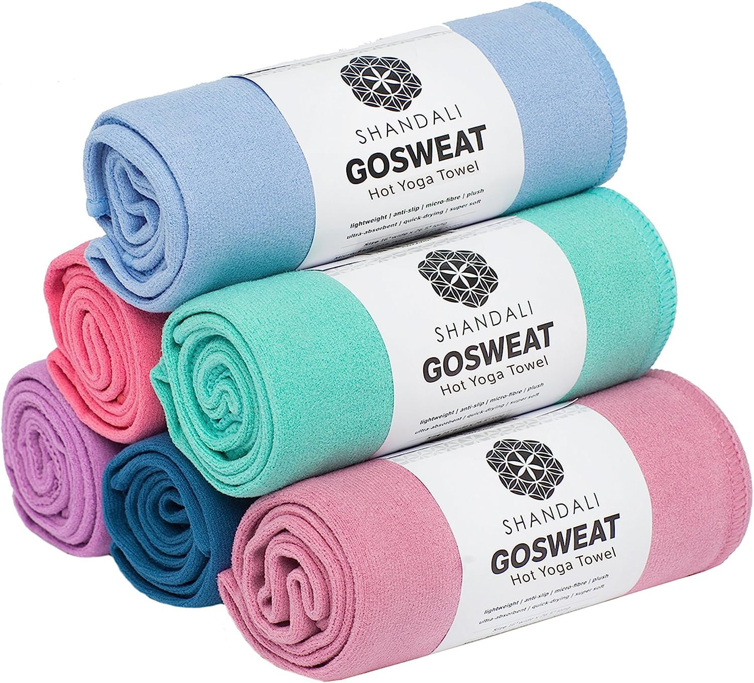 1 Best Hot Yoga Towel 26.5x72 SUEDE 100 Microfiber