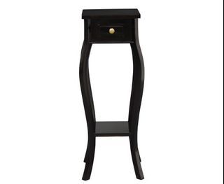 1 Drawer Cabriol Leg Plant Stand (Chocolate)