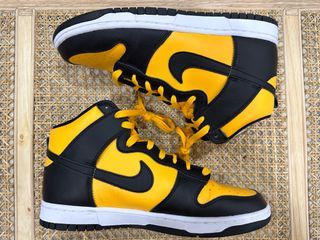 1x used nike dunk high reverse goldenrod bruce lee us sz 10.5